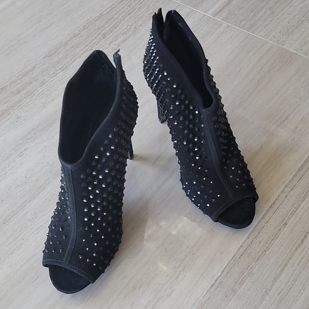 Michael Kors Black Studded Booties!